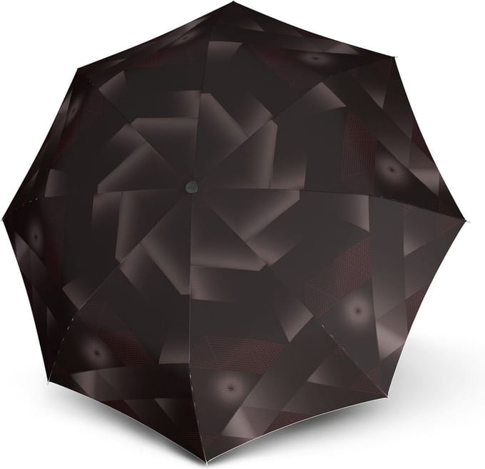 Knirps Paraplu T.200 Medium Duomatic Symphony Chocolate Zwart