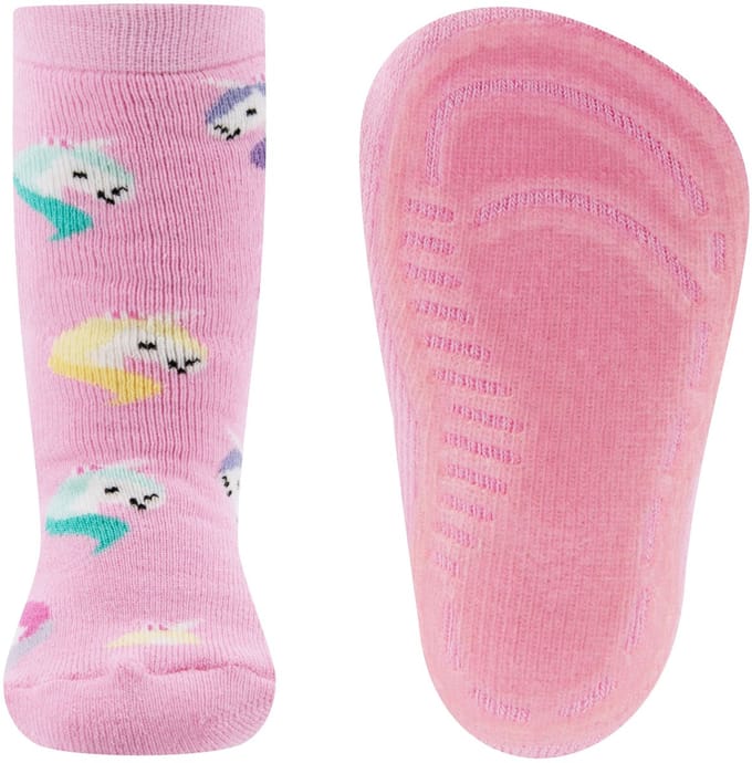Ewers antislip sokken Unicorns roze