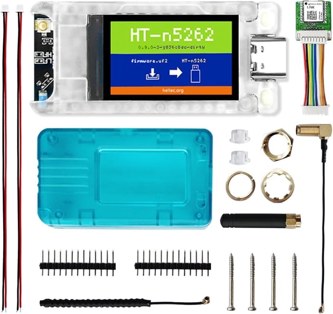 Ontwikkelbord Kit - Mesh Node - Draadloze Communicatie - LoRa SX1262 Chip - 1.14 inch Scherm - Zwart