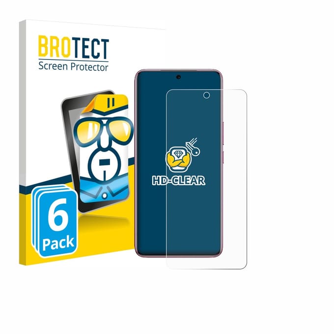 BROTECT - Screenprotector voor Vivo V60e - Folie Beschermfolie transparant 6 Stuks