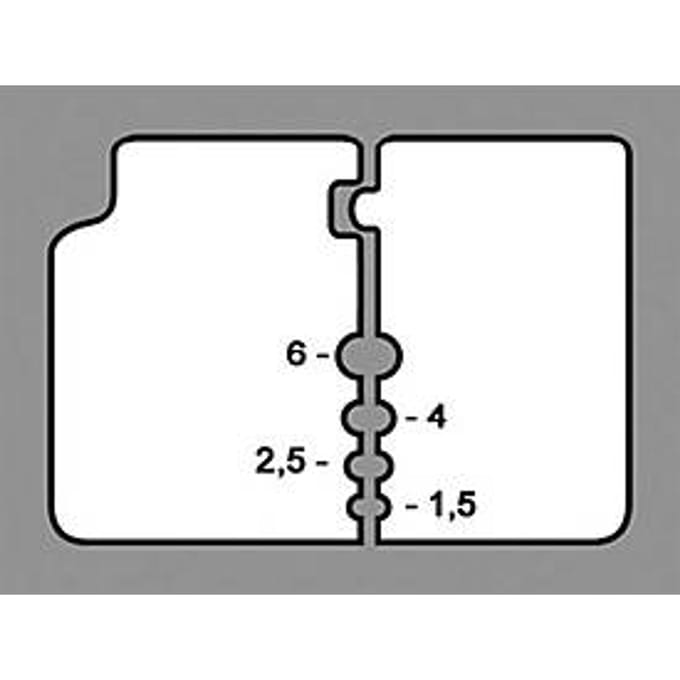 Knipex 12 12 06 Precisie afstriptang met precisie geslepen messen