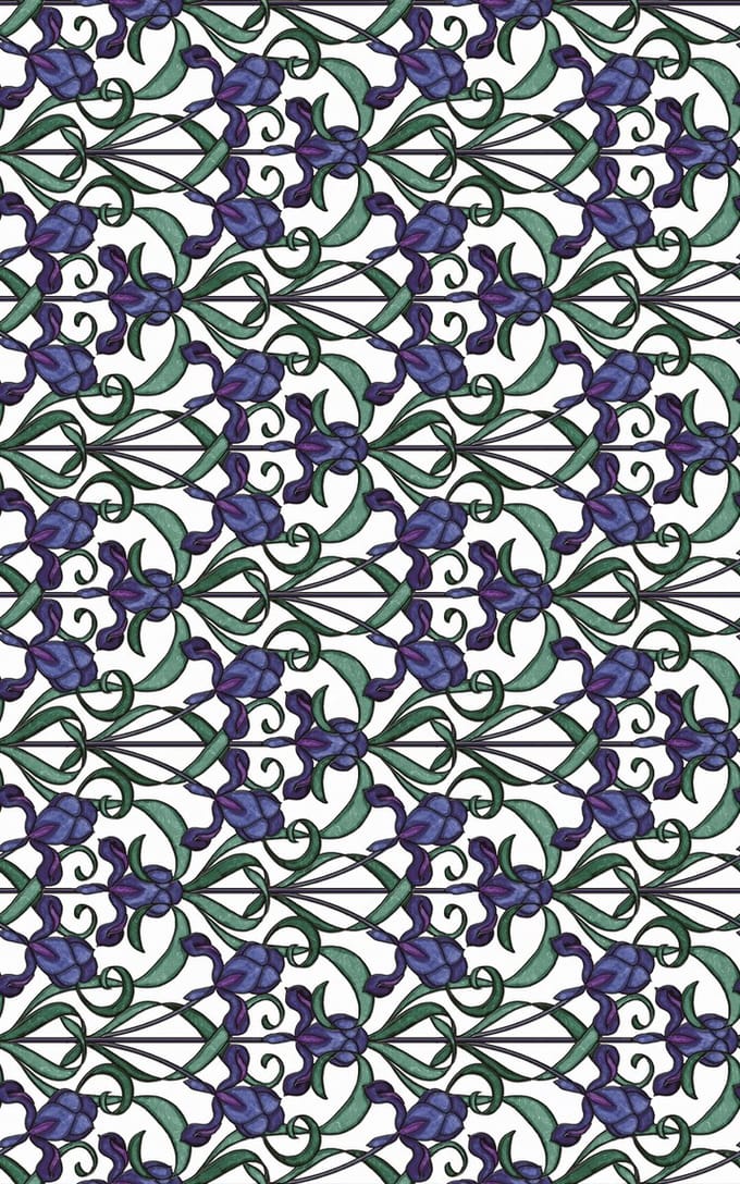d-c-fix Minster Raamfolie - 45x200cm - Multi - Patroon - Zelfklevend