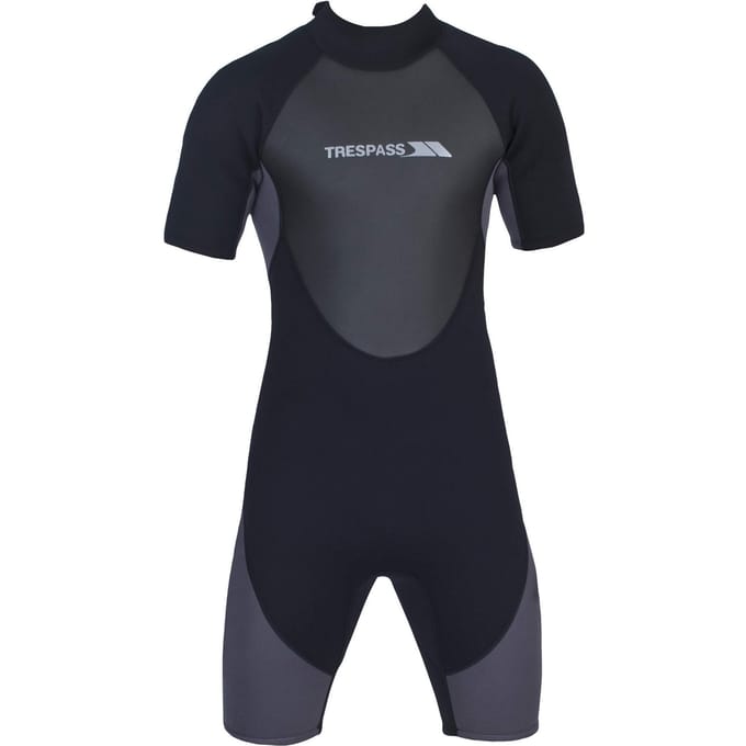 Trespass Scuba Heren Kort Wetsuit (Zwart)