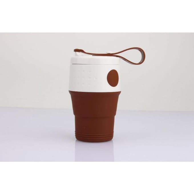 Creatief cadeau opvouwbare siliconen koffiebeker siliconen dagelijkse waterbeker 301-400ml