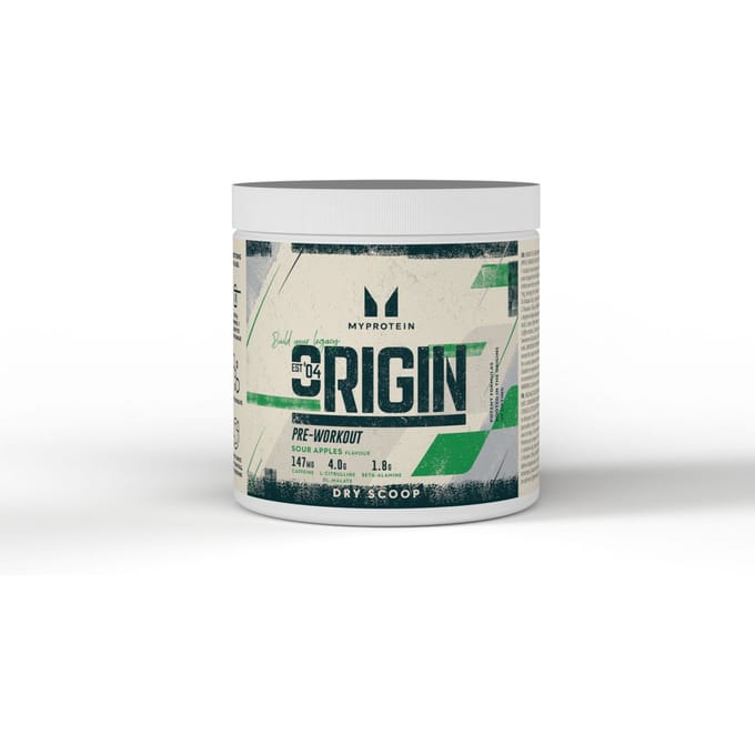 Origin Pre-Workout Dry Scoop - 18servings - Sour Apples
