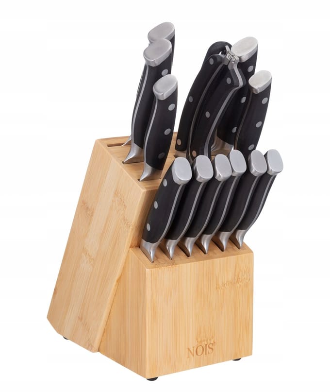 Nois FORGED - Messenset - Roestvrij Staal - Ergonomisch - Blok inbegrepen