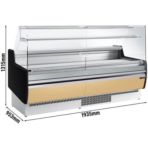 GGM Gastro Kühltheke - 1930mm - 1 Ablage - Frontblende Beige
