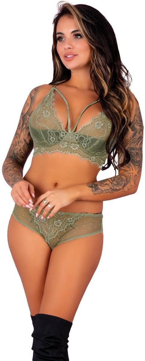 Groen LingeriesetjeMaat: 36/38