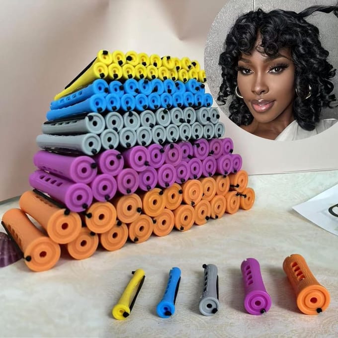 Permanente Staven Set - Haar Rollers - Haar Krullen - Warmtevrij Stijlen - 100 Stuks - Multicolor