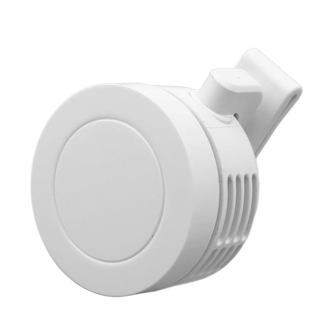Mini Clipventilator Krachtige Wind USB Oplaadbaar Laag Geluidsniveau Multifunctioneel 900mAh Batterij Draagbare Koelventilator white