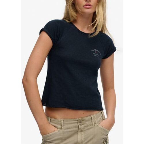 Dames-T-shirt Superdry Athletic Essentials Slub Graphic
