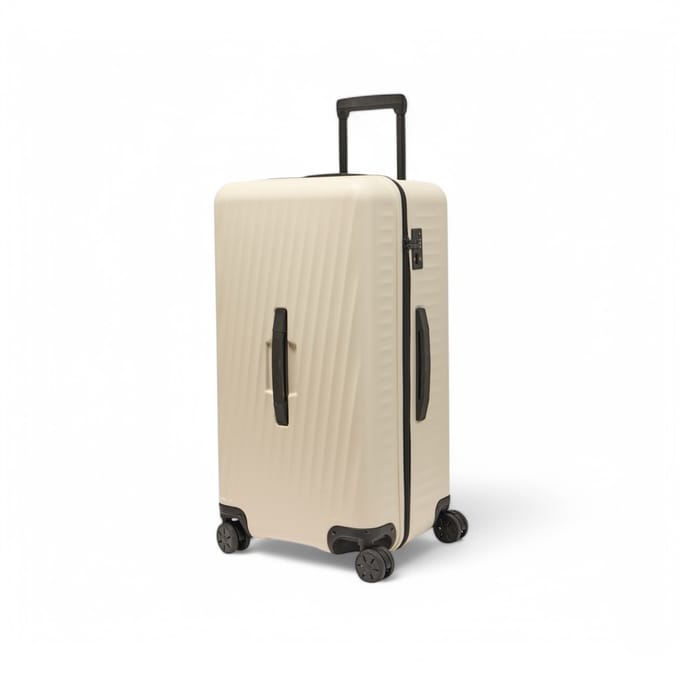 Reiskoffer - Trunk No.1 - Wit - 95L – Lichtgewicht & Sterk – Polycarbonaat – 39x40x80 cm