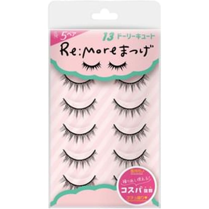 BN - Re:More False Eyelashes 13 Cute - 5 pairs