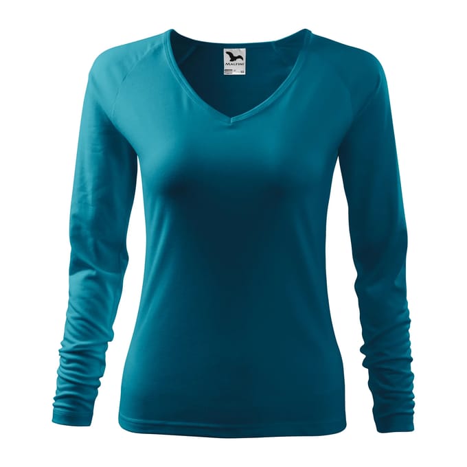 Dames-T-shirt met lange mouwen Malfini Elegance 127