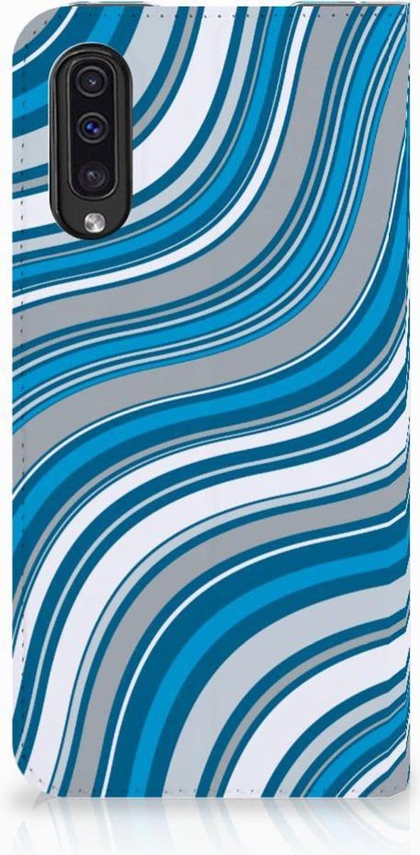 Samsung Galaxy A50 Hoesje met Magneet Waves Blue