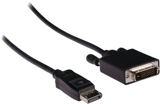 DisplayPort naar DVI kabel - DP 1.1 (1920 x 1200) / zwart - 5 meter