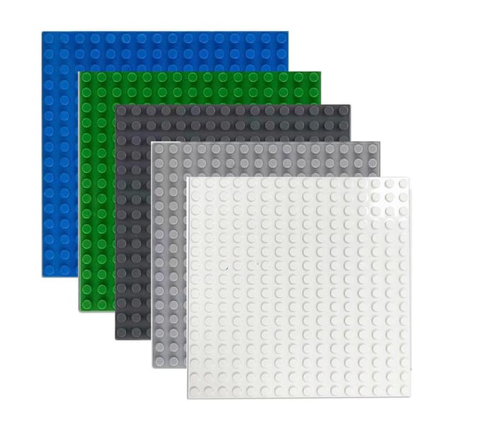 Ensemble de 5 pièces 16x16 Plaque de Base pour Briques de Construction Accessoires de Jouets Créatifs Idéal pour les Enfants 1 5pcs