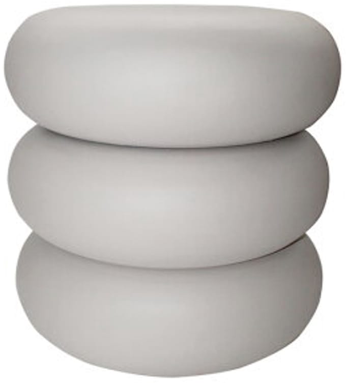 Beemster bijzettafel, Ø45, H45, Off-White - Formaggio Collection