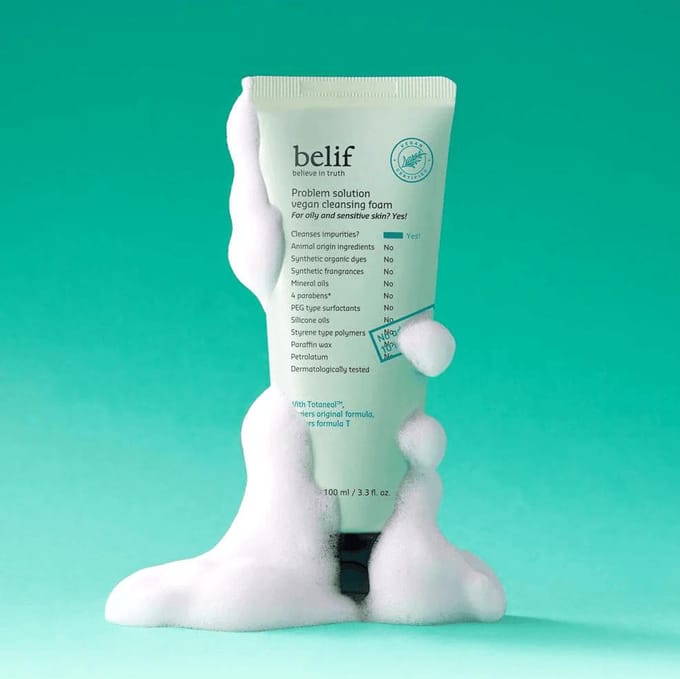 [belif] Problem Solution Vegan Cleansing Foam 100ml gray