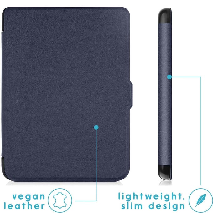imoshion Slim Hard Case Bookcase voor de Kobo Clara 2E / Tolino Shine 4 - Donkerblauw