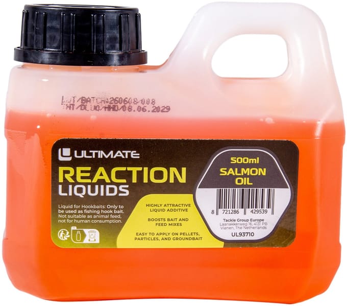 Ultimate Reaction Liquid Salmon Oil (500ml) - Boilie Liquid