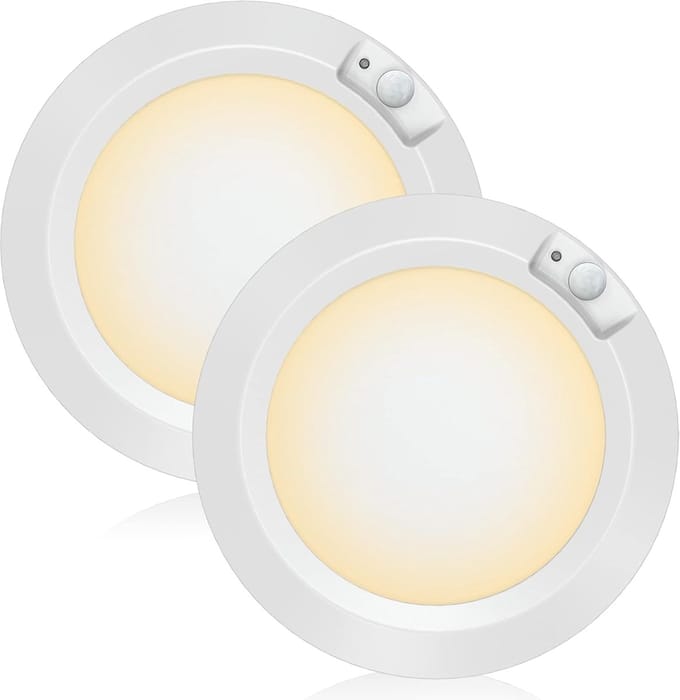 Bewegingssensor LED-licht met Batterij voor Automatische Verlichting - Warm Wit (2 stuks)
