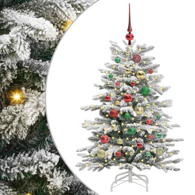 vidaXL Kunstmatige Inklapbare Kerstboom Wit 120 cm PE en PVC