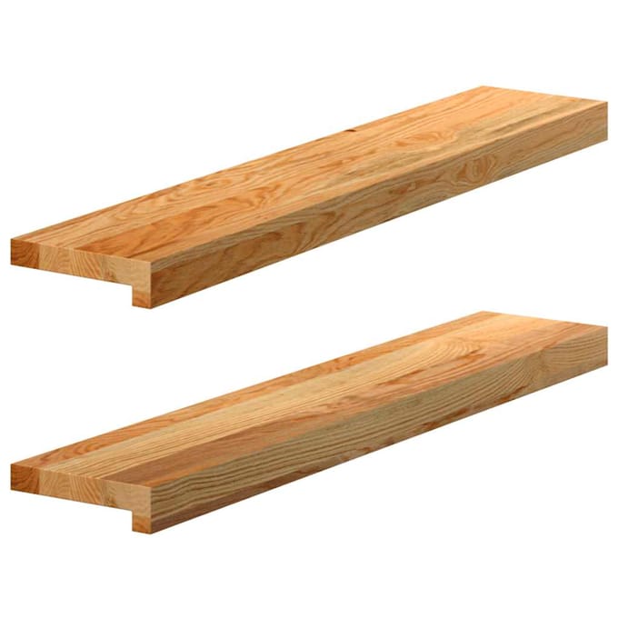 vidaXL - Vensterbanken - 2 - st - 80x15x2 - cm - massief - eikenhout - lichtbruin