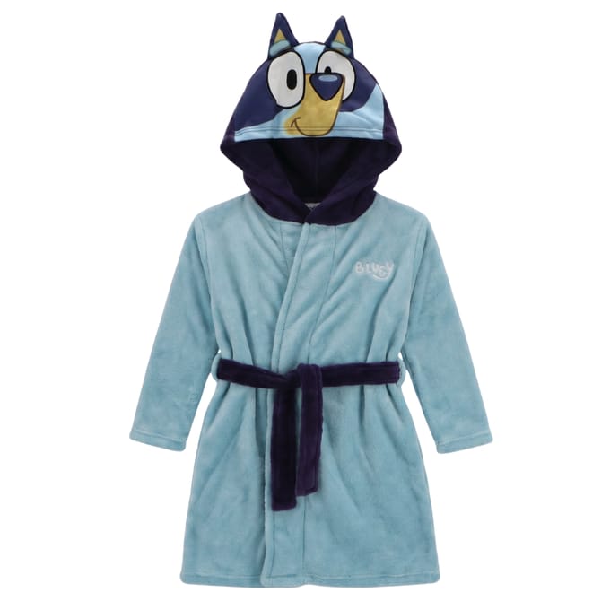 Bluey Badjas - Maat 98 - Polyester - Blauw - Kinderen
