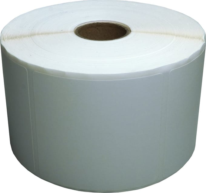 DULA Compatible Zebra Labels 58x60mm - 1000 etiketten per rol - kern 25mm - Wit - Verwijderbaar - 1 rol