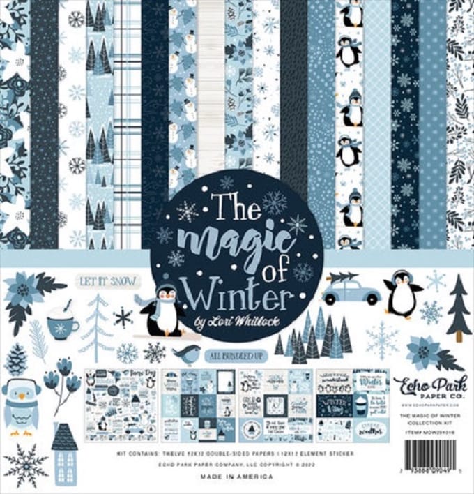 Echo Park - The Magic Of Winter 12x12 Inch Collection Kit (MOW291016)