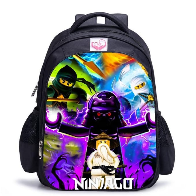 Lego Ninjago Seizoen 5 Cartoon Print Zwarte Rugzak black - medium