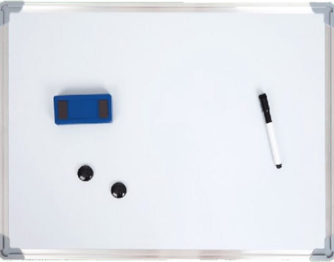Magnetische Whiteboard incl. Stift/Wisser/Magneet