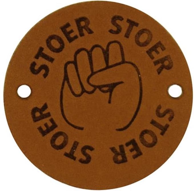 Durable Leren Label – "Stoer" – Duurzaam & Stijlvol (2 stuks)
