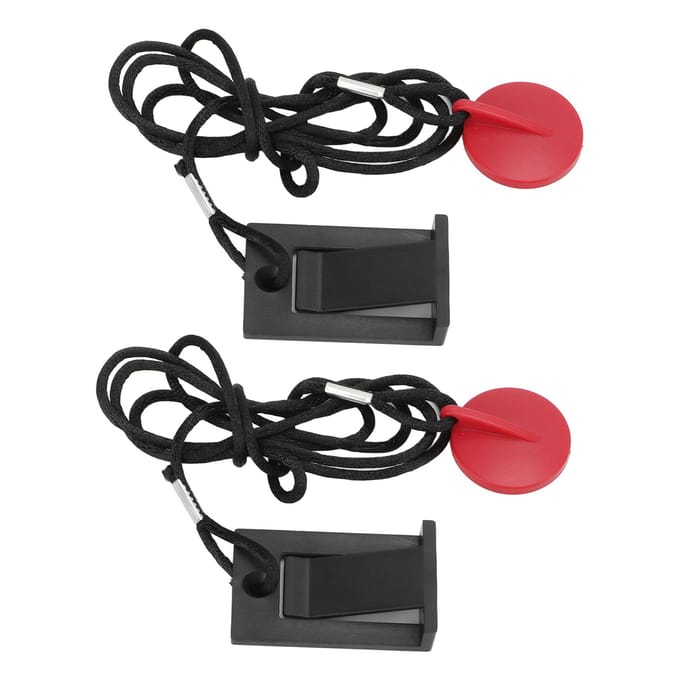 Lot de 2 clés de sécurité magnétiques universelles pour tapis de course black