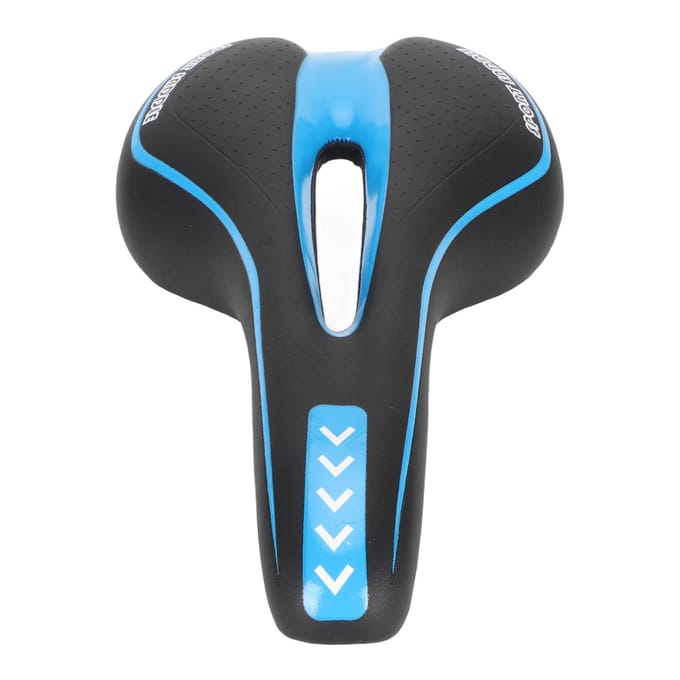 Fietszadel Vervanging Universeel Zwart en Blauw Ergonomisch Comfortabel Fietszadel voor Racefietsen Vouwfietsen black
