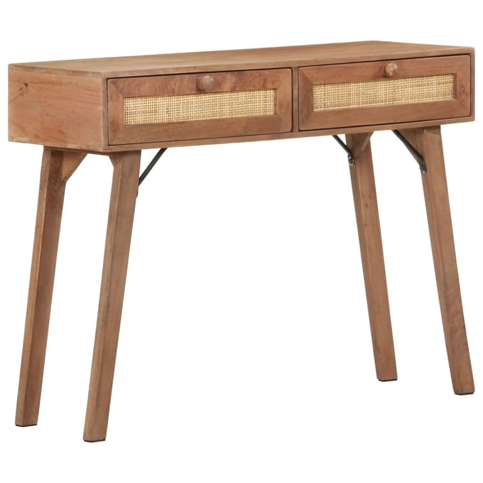 vidaXL - Wandtafel - 100x35x76 - cm - massief - mangohout