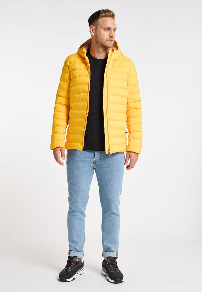 Mo Gewatteerd winterjack Heren geel