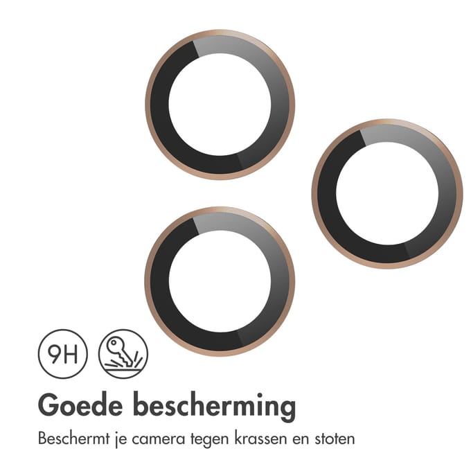 imoshion Camera Lens Protector - Geschikt voor iPhone 16 Pro/ iPhone 16 Pro Max - 2 Pack - Desert Titanium