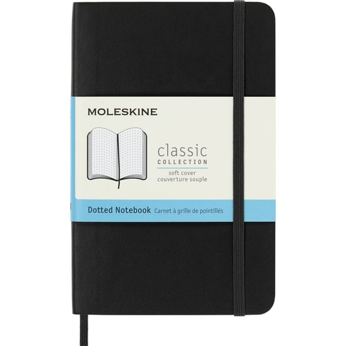 Moleskine Classic Notitieboek - Pocket - Softcover - Gestippeld - Zwart