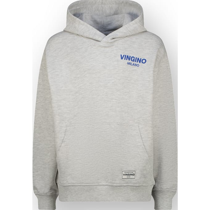 Vingino Boys Basic-hoody Sweater Fearless Grey Melee Größe: 2 | Sportbekleidung Outlet | kids | Grau