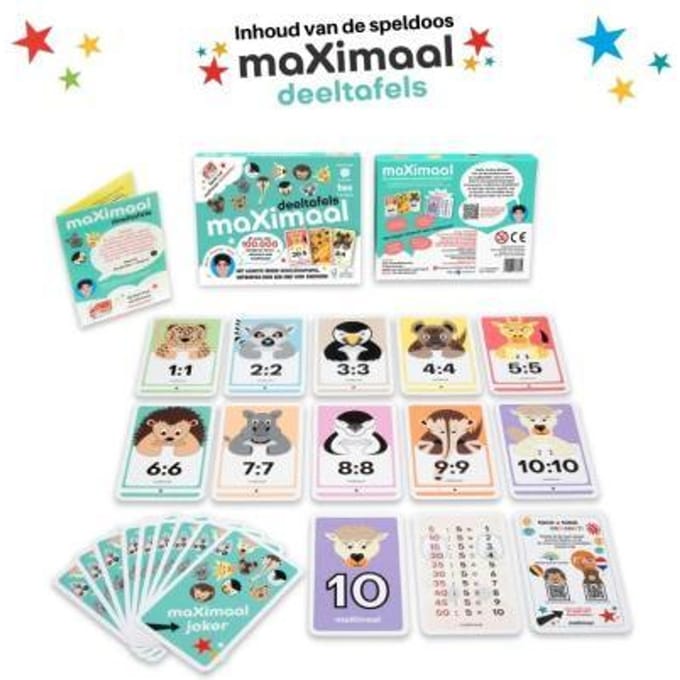 Maximaal Deeltafels Deelsommen - Educatief rekenen voor kinderen vanaf 6 jaar