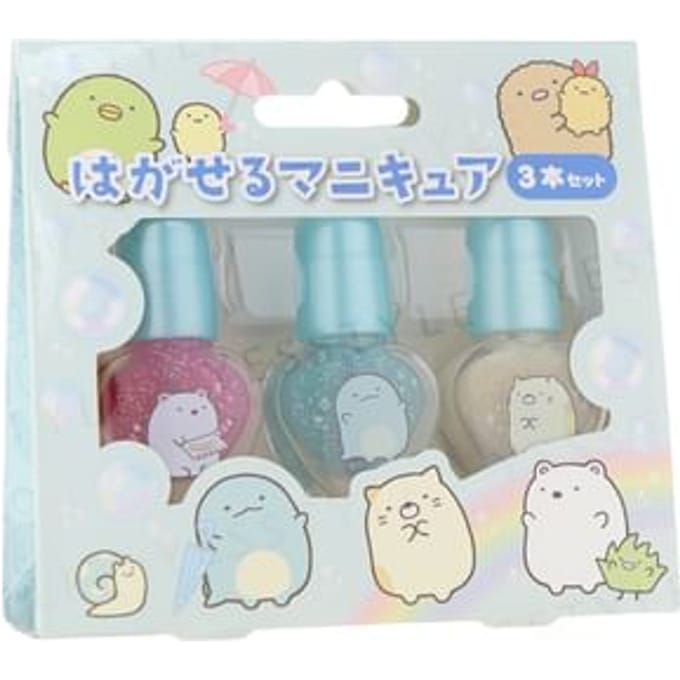 RACE - San-X Sumikko Gurashi Peelable Nail Polish Set 3 pcs