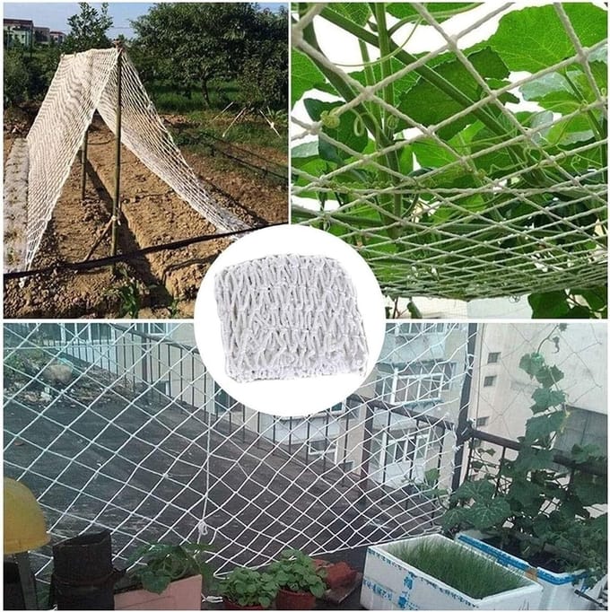 Veiligheidsnet Balkon - Kinderhek - Val Beveiliging - Professioneel Nylon - 6 mm Dikte - Wit