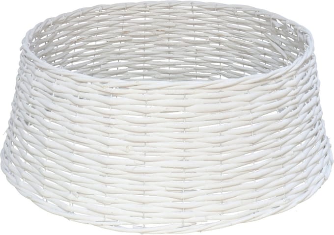 Gerimport Kerstboommand - wit - D39 x H20cm - voor kerstboom 150 cm - kerstboomrok