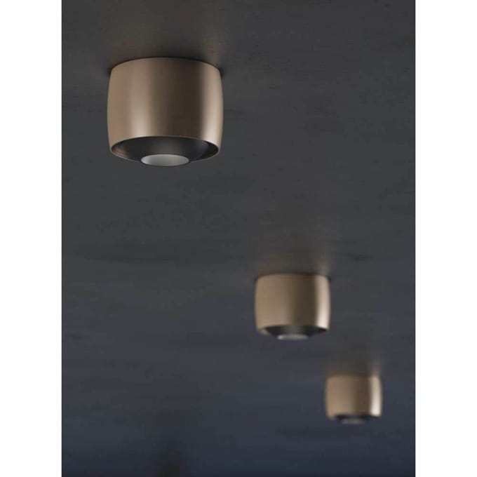 LOOM DESIGN LED plafondlamp Air, grijs, aluminium, Ø 10 cm