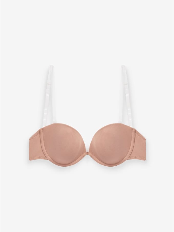 Next - Dames - Gladmakende strapless en multiway A-E beha met doorzichtige achterkant - Huidkleur