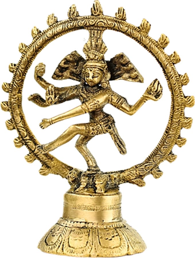 Shiva Nataraj messing 1 kleur - 10 cm - 80 g - M