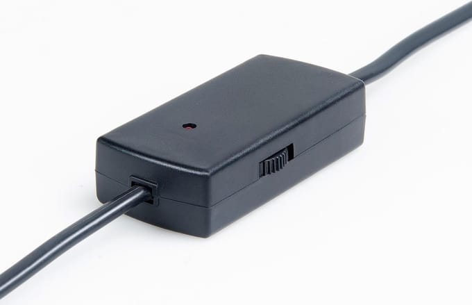 Snoer dimmer 1-60 Watt - LED - zwart - ledsnoerdimmer - led snoerdimmer -