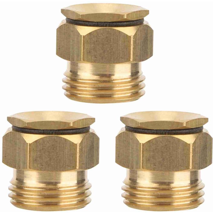 Lot de 3 buses de pulvérisation réglables pour jardin, filetage externe G1/2 beige